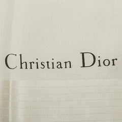 ディオール スカーフ ベージュ ホワイト シルク レディース Dior 【中古】