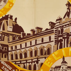 セリーヌ スカーフ ベージュ ゴールド マルチカラー シルク レディース CELINE 【中古】