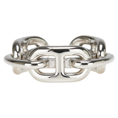 エルメス レガート シェーヌダンクル スカーフリング90 シルバー メタル レディース HERMES 【中古】