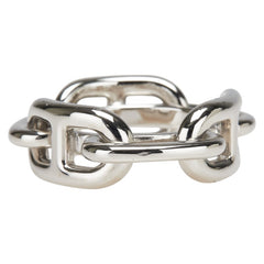 エルメス レガート シェーヌダンクル スカーフリング90 シルバー メタル レディース HERMES 【中古】