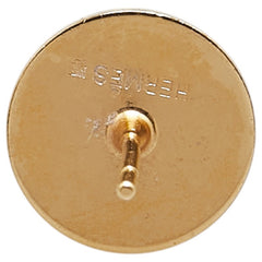 エルメス エクリプス ピアス ライトブルー ゴールド メッキ レディース HERMES 【中古】