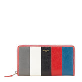 バレンシアガ 長財布 ラウンドファスナー 443655 レッド ホワイト マルチカラー レザー レディース BALENCIAGA 【中古】
