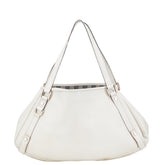 グッチ アビー ワンショルダーバッグ 130736 ホワイト レザー レディース GUCCI 【中古】