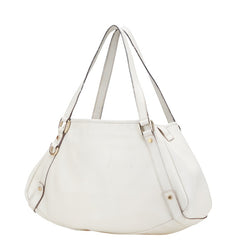 グッチ アビー ワンショルダーバッグ 130736 ホワイト レザー レディース GUCCI 【中古】