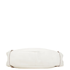 グッチ アビー ワンショルダーバッグ 130736 ホワイト レザー レディース GUCCI 【中古】