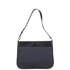 バーバリー シャドーホース ワンショルダーバッグ ブラック ナイロン レザー レディース BURBERRY 【中古】