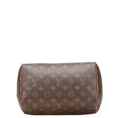 ルイ ヴィトン モノグラム スピーディ25 ミニボストンバッグ ハンドバッグ M41528 ブラウン PVC レザー レディース LOUIS VUITTON 【中古】