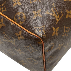 ルイ ヴィトン モノグラム スピーディ25 ミニボストンバッグ ハンドバッグ M41528 ブラウン PVC レザー レディース LOUIS VUITTON 【中古】