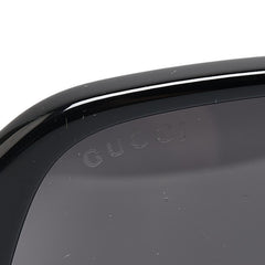 グッチ ヘキサゴン型 セルフレーム サングラス GG0258SA ブラック プラスチック レディース GUCCI 【中古】