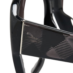 バーバリー ロゴ サングラス B4128 ブラック プラスチック レディース BURBERRY 【中古】