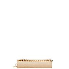 ステラマッカートニー ファラベラ 三つ折り財布 ベージュ ゴールド スウェード レザー レディース Stella McCartney 【中古】
