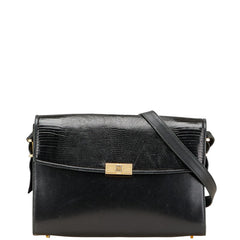 ジバンシー 4Gロゴ 斜め掛け ショルダーバッグ ブラック レザー レディース Givenchy 【中古】