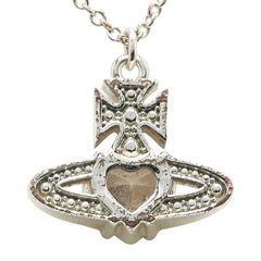 ヴィヴィアンウエストウッド アリエラ ハート モチーフ ビジュー ネックレス シルバー メタル ラインストーン レディース Vivienne Westwood 【中古】