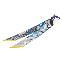 エルメス ツイリー Selle de Dignitaire Plumetis 高官の鞍 スカーフ ブラック マルチカラー シルク レディース HERMES 【中古】