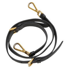 プラダ ショルダーストラップ ブラック ゴールド レザー メッキ レディース PRADA 【中古】