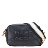 マークジェイコブス ロゴ ショルダーバッグ ブラック レザー レディース MARC JACOBS 【中古】