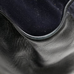 エンポリオ アルマーニ ロゴ ボストンバッグ ネイビー ブラック ポリエステル ナイロン レザー レディース Emporio Armani 【中古】