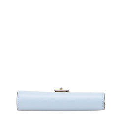 ケイトスペード フィービー 二つ折り財布 ライトブルー レザー レディース Kate Spade 【中古】