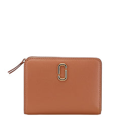 マークジェイコブス Jマーク 二つ折り財布 ブラウン レザー レディース MARC JACOBS 【中古】