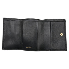 マルニ 三つ折り財布 コンパクトウォレット オフホワイト レザー レディース MARNI 【中古】