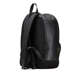 コーチ ロゴ リュック バックパック F68996 ブラック レザー レディース COACH 【中古】