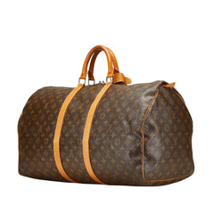 ルイ ヴィトン モノグラム キーポル55 ボストンバッグ トラベルバッグ 旅行用バッグ M41424 ブラウン PVC レザー レディース LOUIS VUITTON 【中古】