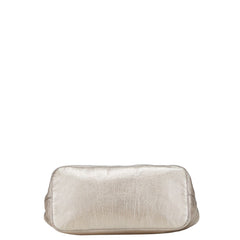 ロエベ ベルト柄 ハンドバッグ トートバッグ シャンパンゴールド レザー レディース LOEWE 【中古】