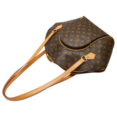 ルイ ヴィトン モノグラム エリプス ショッピング トートバッグ ワンショルダーバッグ M51128 ブラウン PVC レザー レディース LOUIS VUITTON 【中古】