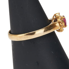 リング 指輪 ゴールド レッド K18 ゴールド レディース 【中古】