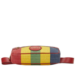 グッチ バイアデラ ボディバッグ ウエストバッグ 625895 マルチカラー キャンバス レザー レディース GUCCI 【中古】