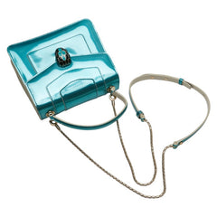 ブルガリ セルペンティ フォーエバー ハンドバッグ ショルダーバッグ 2WAY グリーン エナメル レザー レディース BVLGARI 【中古】