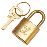 ルイ ヴィトン カデナ 南京錠 キー セット ゴールド メッキ レディース LOUIS VUITTON 【中古】