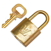 ルイ ヴィトン カデナ 南京錠 キー セット ゴールド メッキ レディース LOUIS VUITTON 【中古】