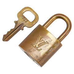ルイ ヴィトン カデナ 南京錠 キー セット ゴールド メッキ レディース LOUIS VUITTON 【中古】