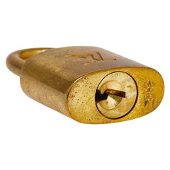 ルイ ヴィトン カデナ 南京錠 キー セット ゴールド メッキ レディース LOUIS VUITTON 【中古】