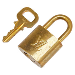 ルイ ヴィトン カデナ 南京錠 キー セット ゴールド メッキ レディース LOUIS VUITTON 【中古】