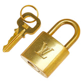 ルイ ヴィトン カデナ 南京錠 キー セット ゴールド メッキ レディース LOUIS VUITTON 【中古】