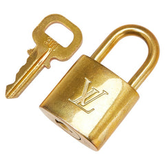 ルイ ヴィトン カデナ 南京錠 キー セット ゴールド メッキ レディース LOUIS VUITTON 【中古】