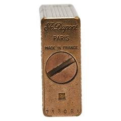 デュポン ライン1 ロング ローラー式 ガスライター ゴールド メッキ メンズ Dupont 【中古】