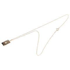 K18YG イエローゴールド ハート A エース モチーフ ペンダントネックレス レディース 【中古】