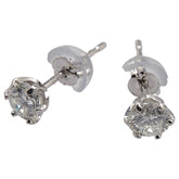Pt900 プラチナ ダイヤ0.50ct スタッドピアス レディース 【中古】