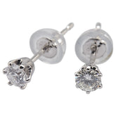 Pt900 プラチナ ダイヤ0.20ct スタッドピアス レディース 【中古】