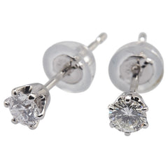 Pt900 プラチナ ダイヤ0.20ct スタッドピアス レディース 【中古】