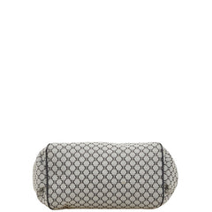 セリーヌ マカダム ワンショルダーバッグ ブラック グレー キャンバス レザー レディース CELINE 【中古】