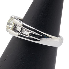 Pt900 プラチナ ダイヤ0.61ct ダイヤ0.18ct リング 指輪 レディース 11.5号 【中古】