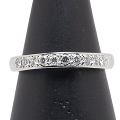 ポンテヴェキオ Pt900 プラチナ ダイヤ0.25ct リング 指輪 レディース Ponte Vecchio 11号 【中古】