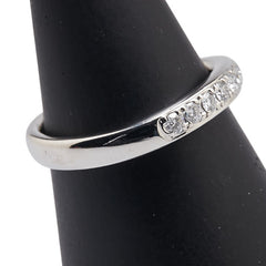 ポンテヴェキオ Pt900 プラチナ ダイヤ0.25ct リング 指輪 レディース Ponte Vecchio 11号 【中古】