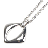 サンローラン チェーン ペンダントネックレス シルバー メタル ラインストーン レディース SAINT LAURENT 【中古】