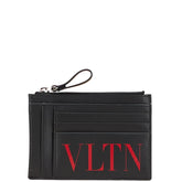 ヴァレンティノ VLTNロゴ コインケース ブラック レザー メンズ VALENTINO 【中古】