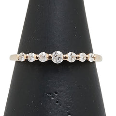 K18YG イエローゴールド ダイヤ0.02ct リング 指輪 レディース 11号 【中古】